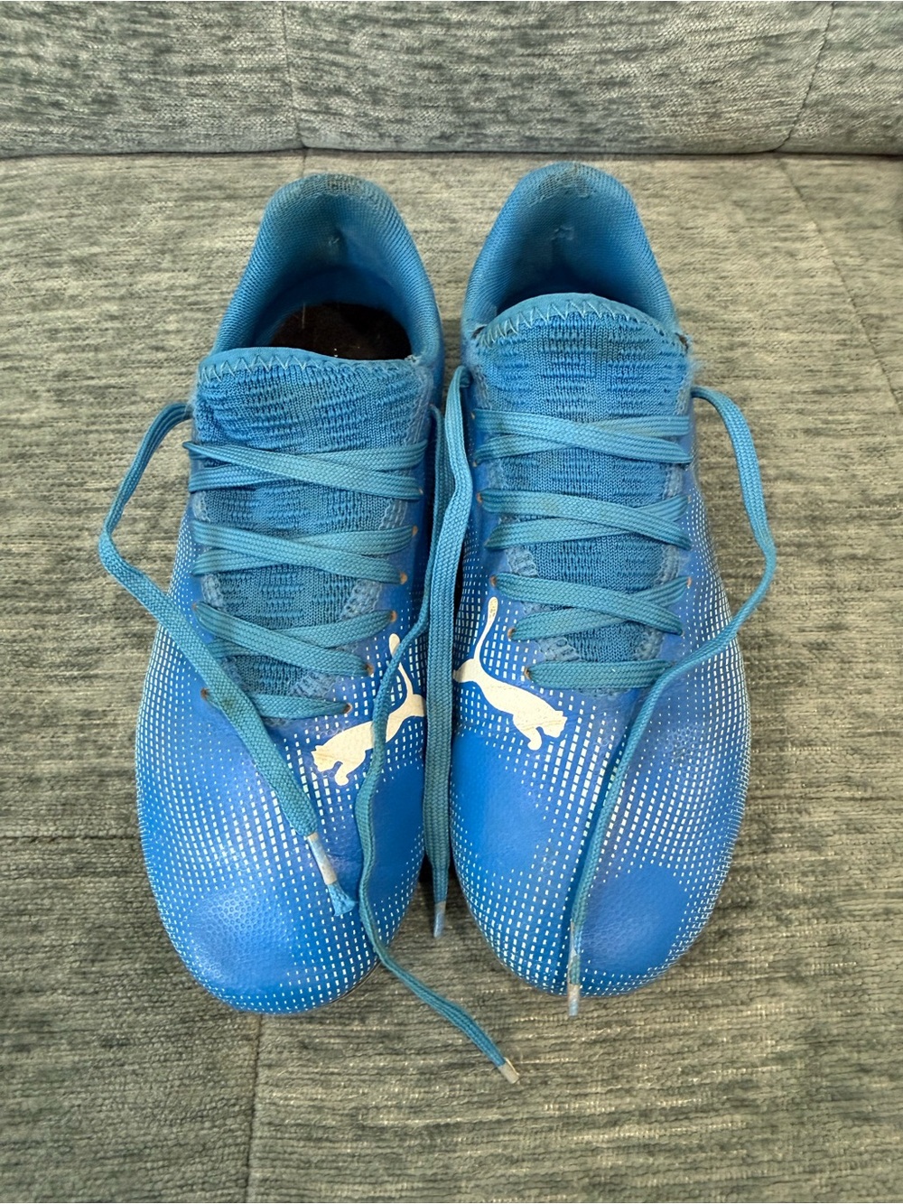 Puma Kids Soccer Cleats Size Youth 2.5 and DSG Youth Shin Guards